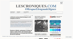 Desktop Screenshot of lescroniques.com