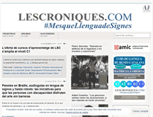 Tablet Screenshot of lescroniques.com